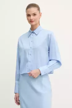 Хлопковая рубашка Calvin Klein, синий