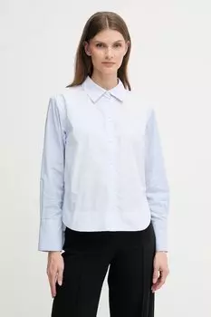 Хлопковая рубашка Dkny, синий