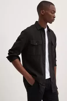 Хлопковая рубашка G-Star Raw, черный