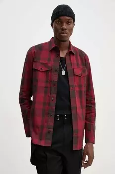 Хлопковая рубашка G-Star Raw, красный