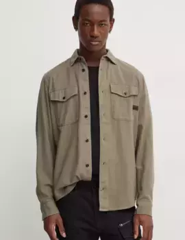 Хлопковая рубашка G-Star Raw, зеленый
