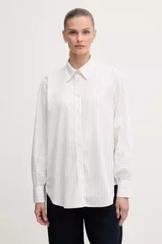 Хлопковая рубашка Gant, белый