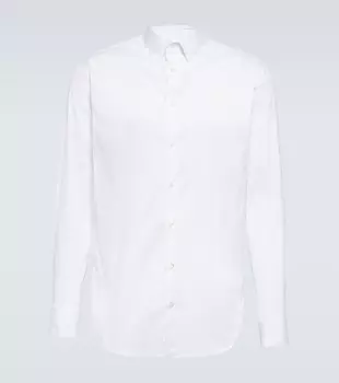 Хлопковая рубашка Giorgio Armani, белый