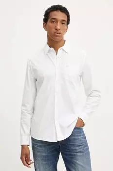 Хлопковая рубашка Guess Jeans, белый