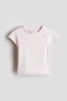Хлопковая рубашка H&M, розовый