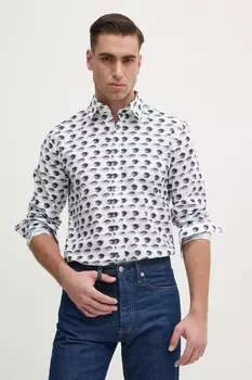 Хлопковая рубашка Joop!, белый