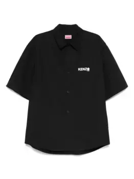Хлопковая рубашка KENZO, черный