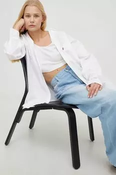 Хлопковая рубашка Levi's, белый