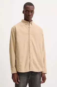 Хлопковая рубашка Levi's, бежевый
