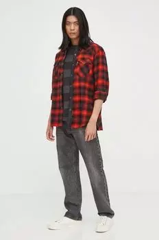 Хлопковая рубашка Levi's, красный