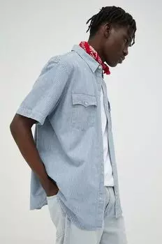 Хлопковая рубашка Levi's, синий