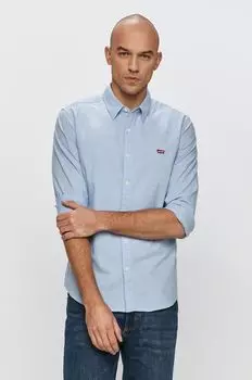 Хлопковая рубашка Levi's, синий