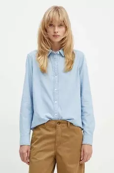 Хлопковая рубашка Levi's, синий