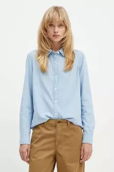 Хлопковая рубашка Levi's, синий