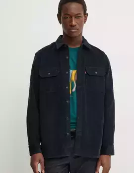 Хлопковая рубашка Levi's, темно-синий