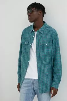 Хлопковая рубашка Levi's, зеленый