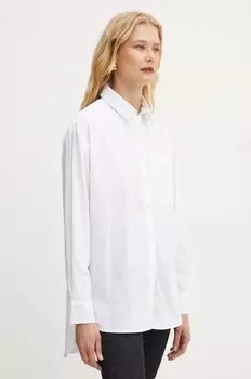 Хлопковая рубашка Max&Co., белый