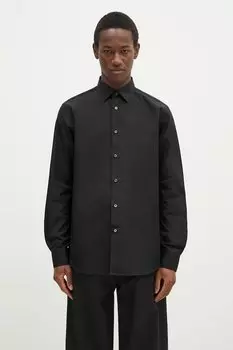 Хлопковая рубашка Paul Smith, черный