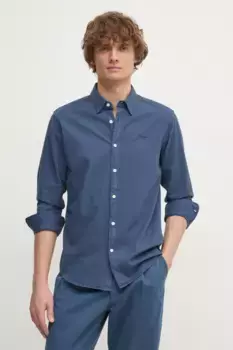 Хлопковая рубашка Pepe Jeans, синий