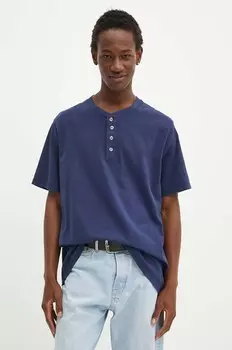 Хлопковая рубашка-поло Levi's, синий