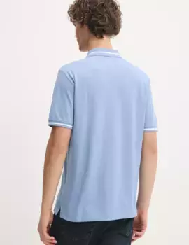 Хлопковая рубашка-поло Tommy Jeans, синий