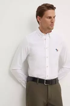 Хлопковая рубашка PS Paul Smith, белый