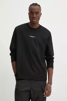 Хлопковая рубашка с длинным рукавом G-Star Raw, черный