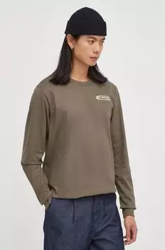 Хлопковая рубашка с длинными рукавами G-Star G-Star Raw, зеленый