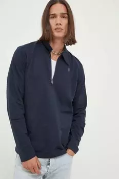 Хлопковая рубашка с длинными рукавами G-Star G-Star Raw, темно-синий