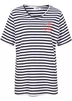 Хлопковая рубашка с рукавом 1/2 Bpc Bonprix Collection, белый