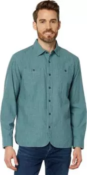 Хлопковая рубашка Signature Indigo Regular L.L.Bean, цвет Sea Pine
