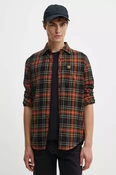 Хлопковая рубашка Superdry, черный