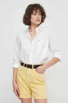 Хлопковая рубашка Tommy Hilfiger, белый