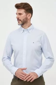 Хлопковая рубашка Tommy Hilfiger, синий