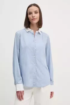 Хлопковая рубашка Tommy Hilfiger, синий