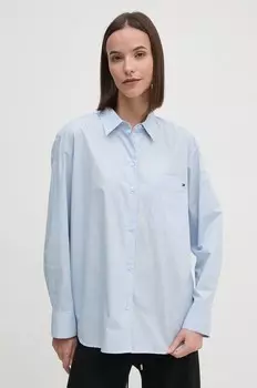Хлопковая рубашка Tommy Hilfiger, синий