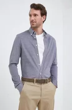 Хлопковая рубашка Tommy Hilfiger, темно-синий