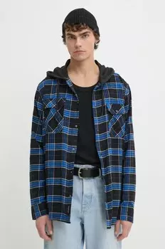 Хлопковая рубашка Vans, синий