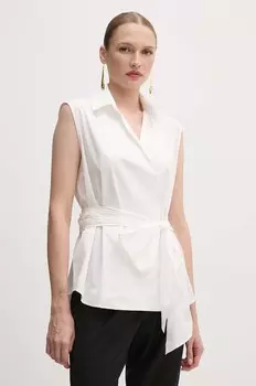 Хлопковая рубашка Weekend Max Mara, белый