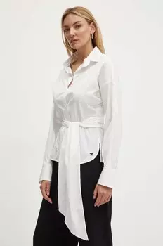 Хлопковая рубашка Weekend Max Mara, белый