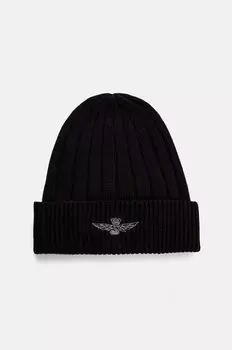 Хлопковая шапка Aeronautica Militare, черный