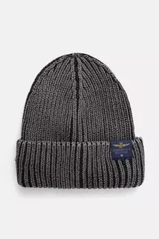 Хлопковая шапка Aeronautica Militare, серый