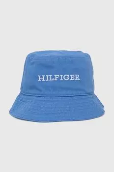 Хлопковая шапка Tommy Hilfiger, синий