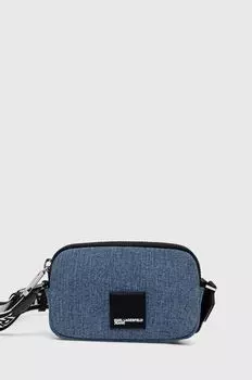 Хлопковая сумка Karl Lagerfeld Jeans, синий