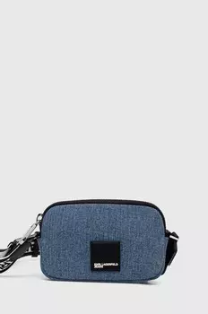 Хлопковая сумочка Karl Lagerfeld Jeans, синий