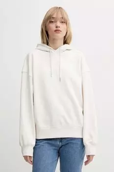 Хлопковая толстовка Calvin Klein, бежевый