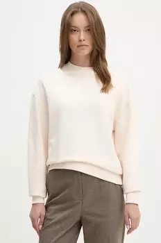 Хлопковая толстовка Calvin Klein, бежевый