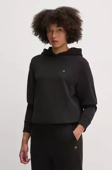 Хлопковая толстовка Calvin Klein, черный