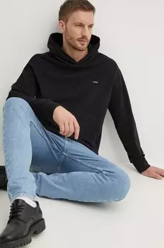 Хлопковая толстовка Calvin Klein, черный
