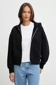 Хлопковая толстовка Calvin Klein, черный